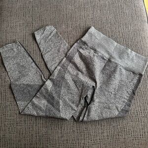 Gray High-Waisted Leggings